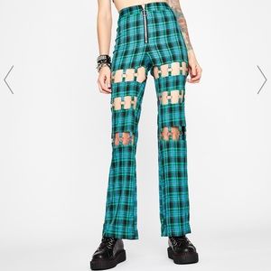 Plaid Habits O Ring pants